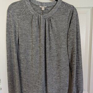 Silver long sleeve shirt